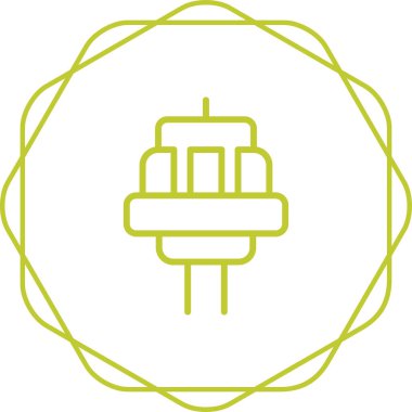 Dolgu simgesi vektör illüstrasyonu