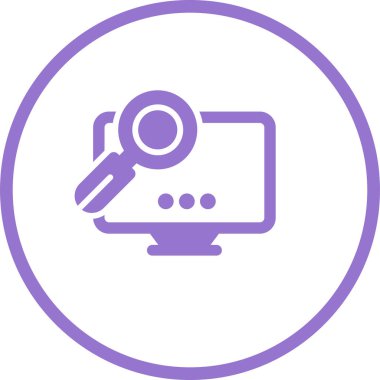 Ara. Web simgesi basit illüstrasyon