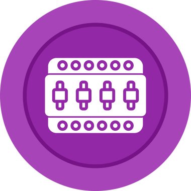 Bir b eksikliği simgesinin vektör çizimi