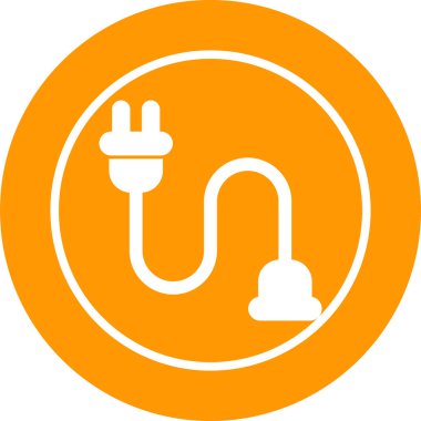 elektrik dolgu simgesi vektör çizimi tasarımı