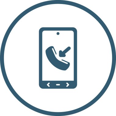 Telefon et. Web simgesi basit illüstrasyon