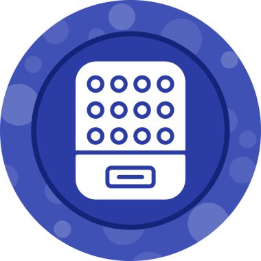 Bir hesap makinesi simgesinin vektör illüstrasyonu