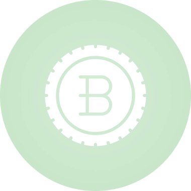 bitcoin. Web simgesi basit illüstrasyon