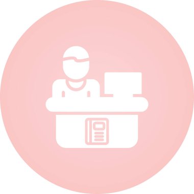 Tıbbi doktor simgesinin vektör çizimi