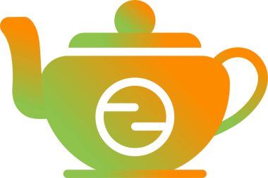 çay web simgesi vektör illüstrasyonu