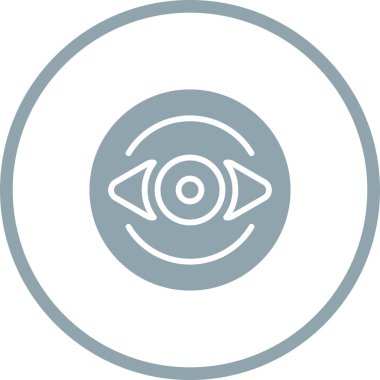 Göz simgesinin vektör illüstrasyonu