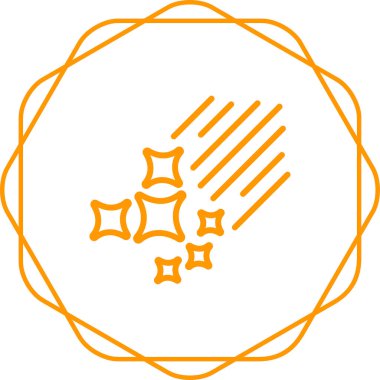 Çizgi Sihirli değnek simgesi beyaz arkaplanda izole edildi. Yıldız şeklinde sihirli aksesuar. Sihirli güç. Renkli taslak konsepti. Vektör.