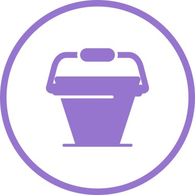 Küvet. Web simgesi basit tasarım