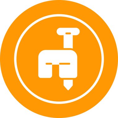 Gaz b simgesinin vektör çizimi