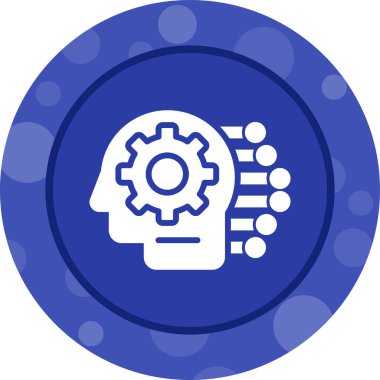 Makine Öğrenme Web simgesi vektör çizimi