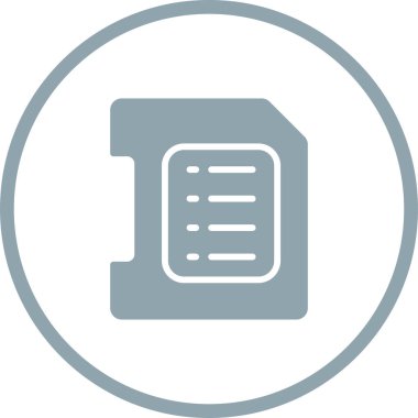 Belge. Web simgesi basit illüstrasyon