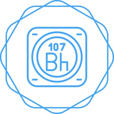 Kimyasal metal işareti ağ basit illüstrasyon