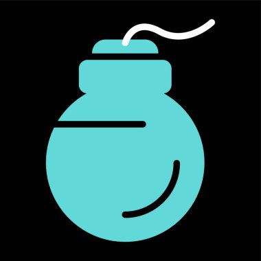 bomba simgesi, vektör illüstrasyonu