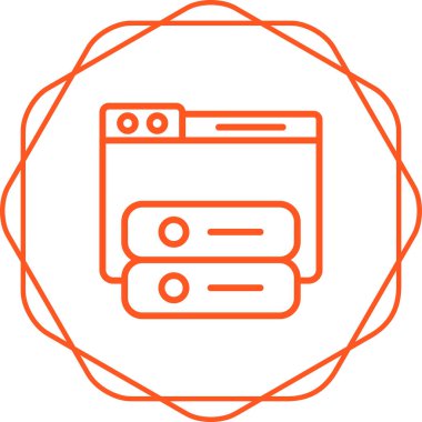 Windows web simgesi vektör çizimi