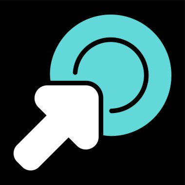 ok simgesi, vektör illüstrasyonu