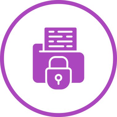 Kilit. Web simgesi basit illüstrasyon