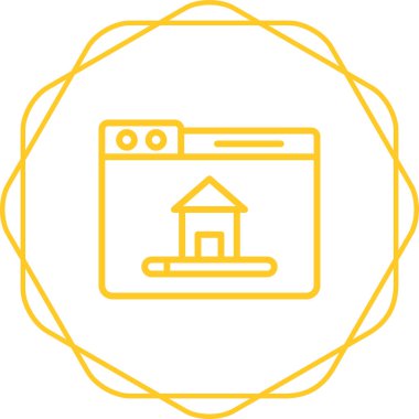 ev web simge vektör çizim