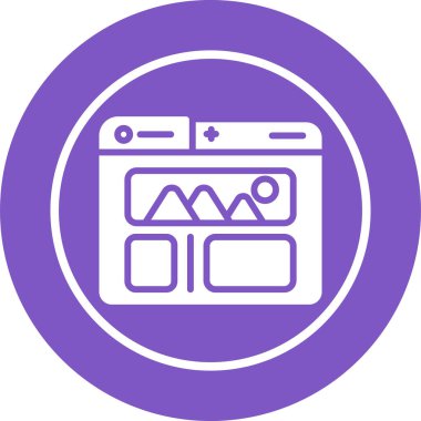 Seo simgesinin vektör illüstrasyonu