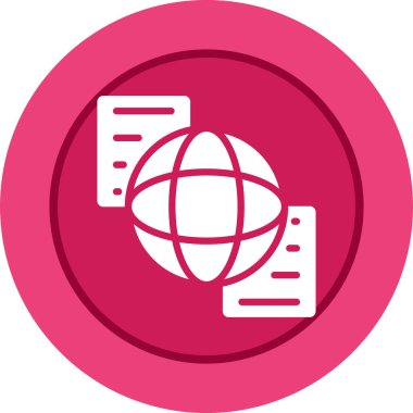 Veri simgesi, vektör illüstrasyonu basit tasarım