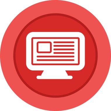  Bilgisayar web simge vektör çizim