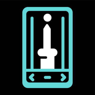 akıllı telefon web simgesi vektör çizimi