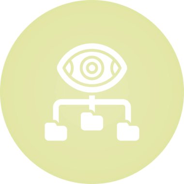 Benzersiz göz vektör çizgisi simgesi