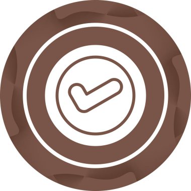 Çikolata. Web simgesi basit illüstrasyon