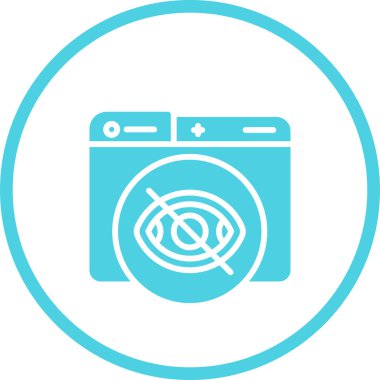 Çamaşır makinesi. Web simgesi vektör tasarımı