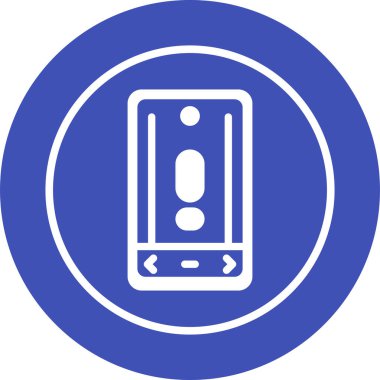 akıllı telefon web simgesi vektör çizimi