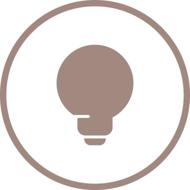 Ampul simgesi. vektör illüstrasyonu