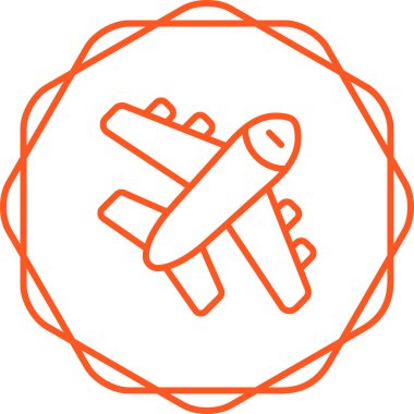 Uçak simge vektör çizim