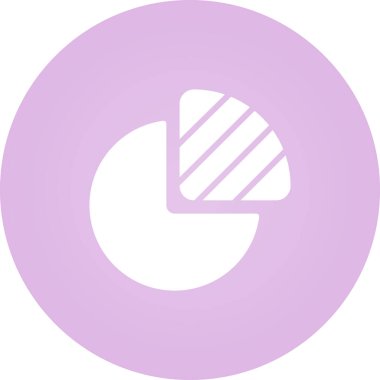 Pasta grafiği simgesi. vektör illüstrasyonu