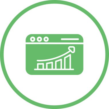 Grafik. Web simgesi basit illüstrasyon