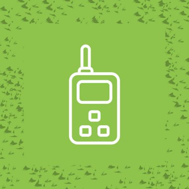 radyo düz simgesi, vektör illüstrasyonu