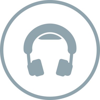 kulaklık web simgesi, vektör çizim