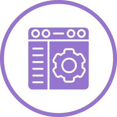 Tarayıcı Ayarları Web simgesi çizimi