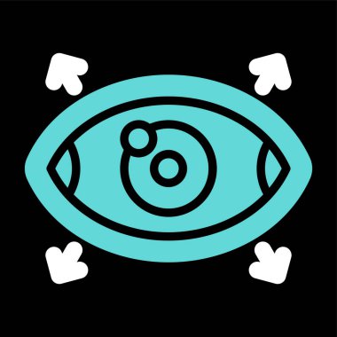 Göz simgesi vektör illüstrasyonu