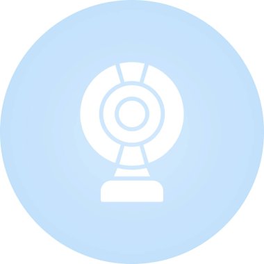 Web kamerası web simgesi vektör illüstrasyonu