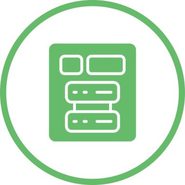 sunucu web simgesi vektör illüstrasyonu