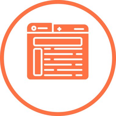 Web simgesi vektör illüstrasyonu