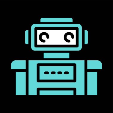 robot web simgesi vektör illüstrasyonu