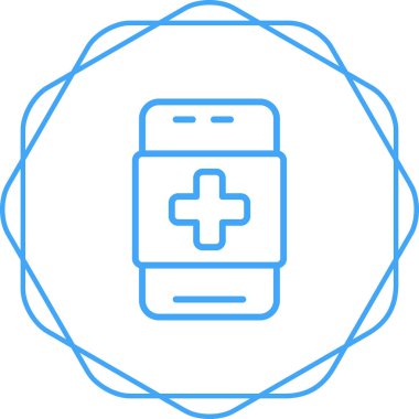 Vektör akıllı telefon simgesi illüstrasyonu