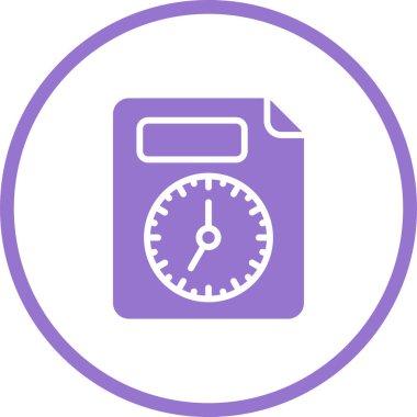 vektör simge saatin