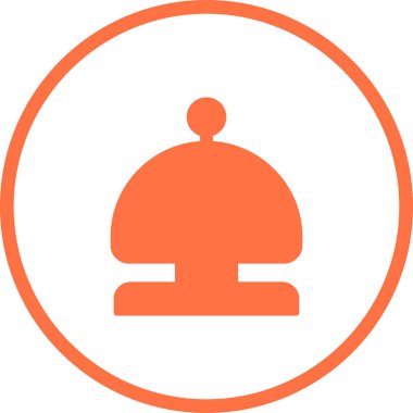 Zil. Web simgesi basit illüstrasyon