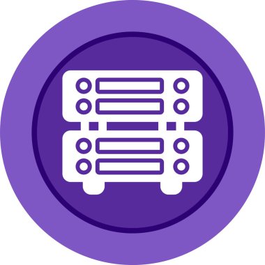 sunucu web simgesi vektör illüstrasyonu