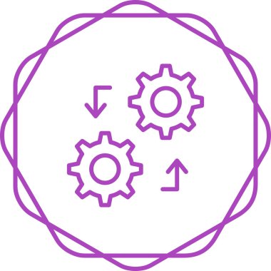 Teçhizat Web simgesi basit illüstrasyon