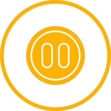 Yuvarlak düğmenin vektör çizimi