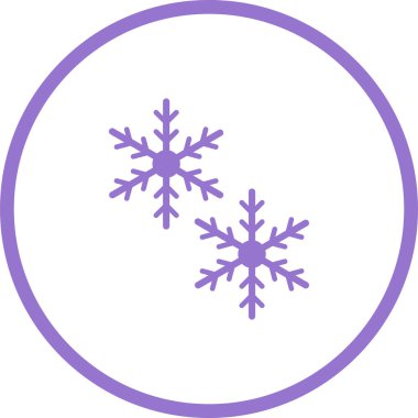 Basit vektör simgesi, Noel kar taneleri, Noel, yeni yıl