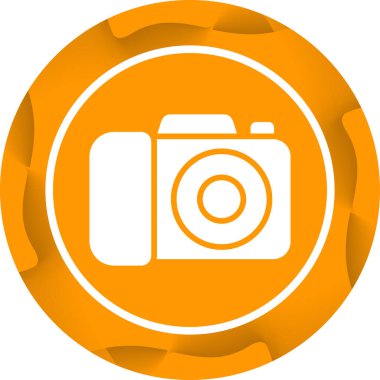 Kamera. Web simgesi basit illüstrasyon