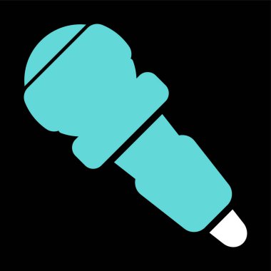 microphone icon web simple illustration